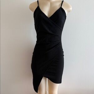 Almost Famous Black Asymmetrical Dress